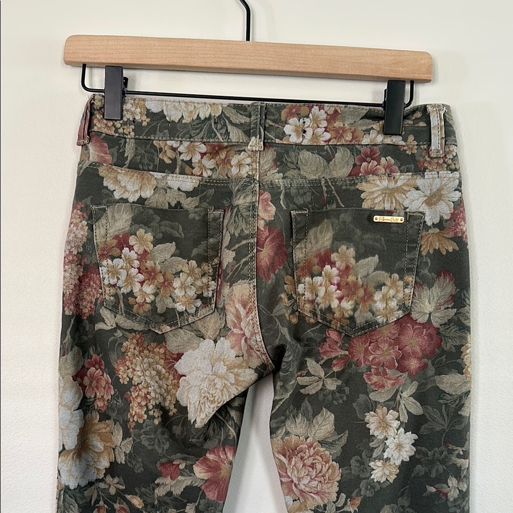 Zara Green Floral Pants - Picture 4 of 5